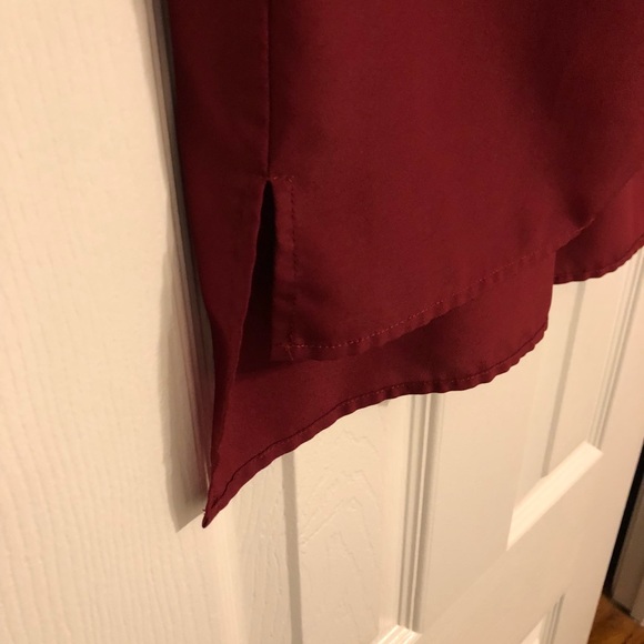 Cranberry Michael Kors Zip Blouse - Picture 4 of 5